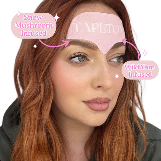 Full Forehead TapeTox Wrinkle Smoother Infused With Wild Yam and Snow Mushroom