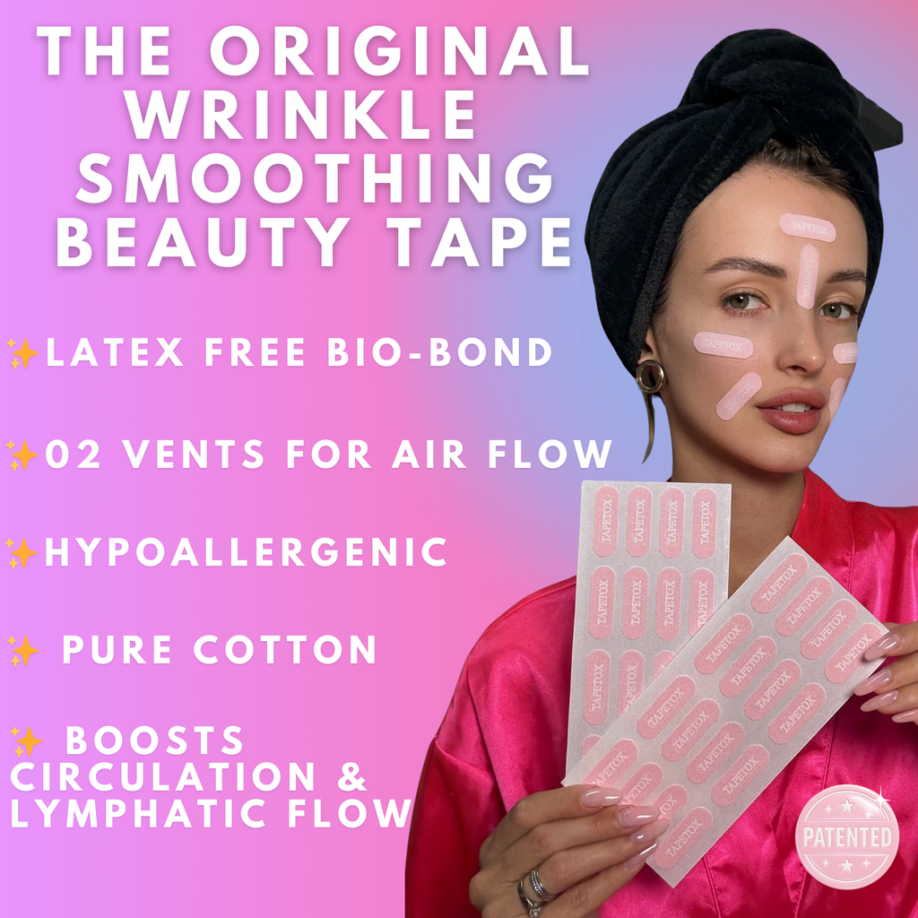 TapeTox Hearts | Infused with Wild Yam + Snow Mushroom Deep hydration meets forehead smoothing magic