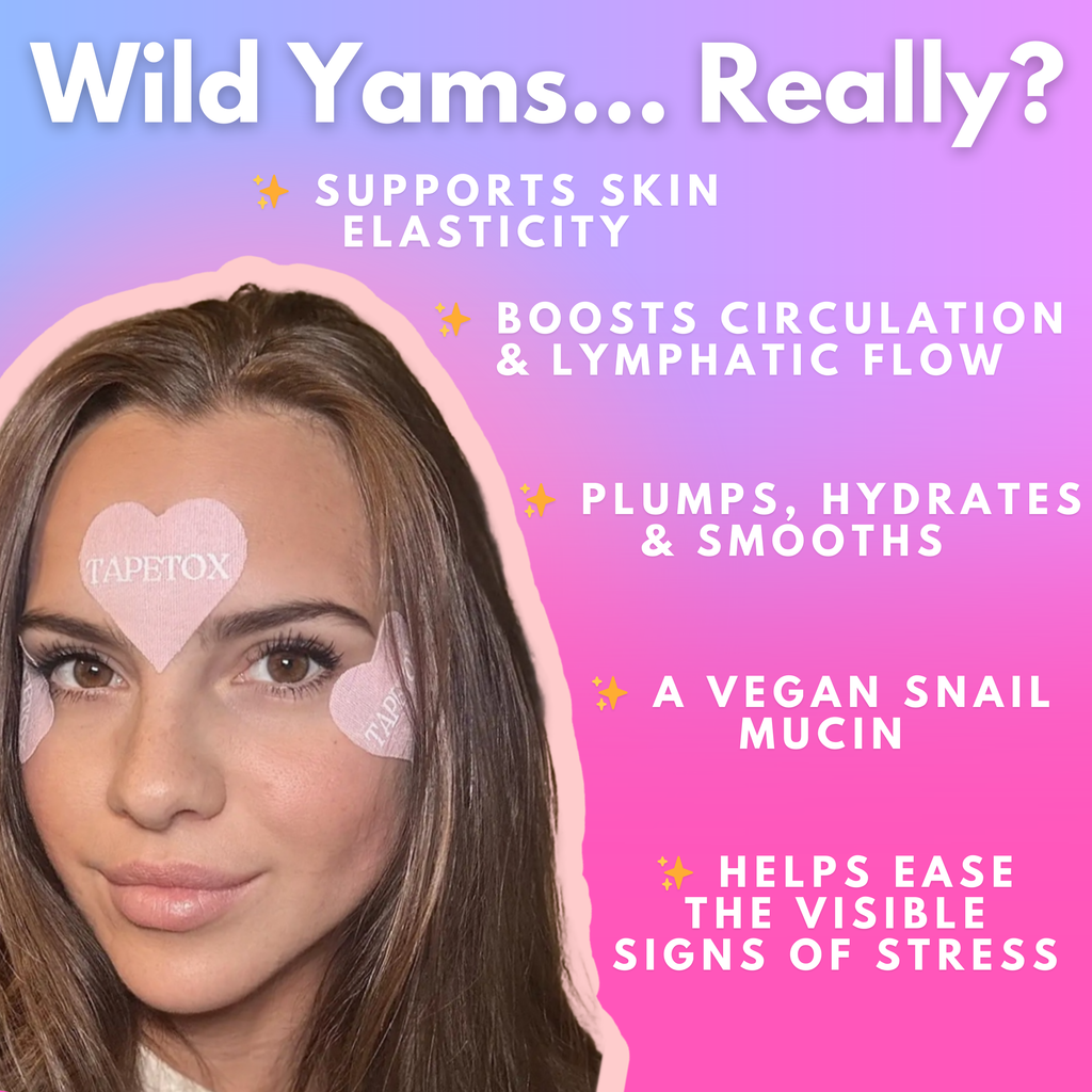 TapeTox Hearts | Infused with Wild Yam + Snow Mushroom Deep hydration meets forehead smoothing magic