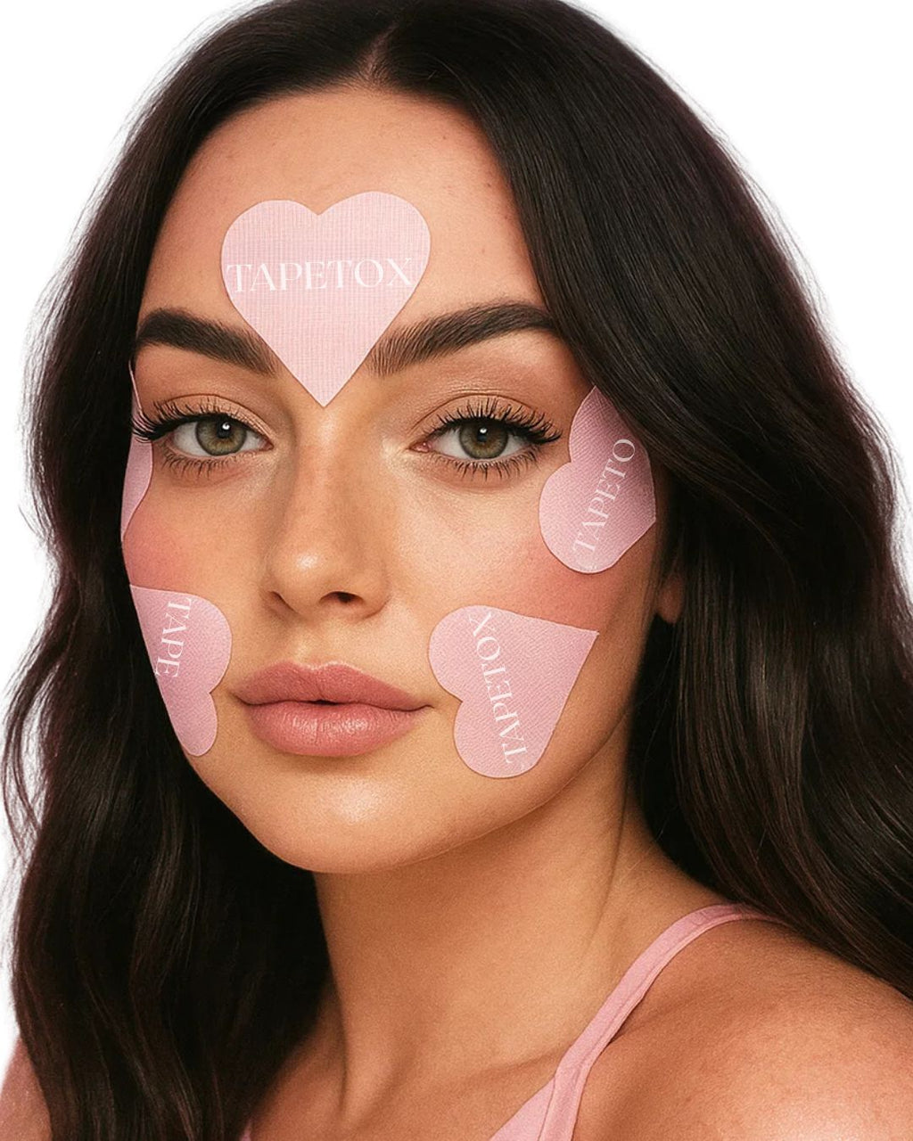 TapeTox Hearts | Infused with Wild Yam + Snow Mushroom Deep hydration meets forehead smoothing magic